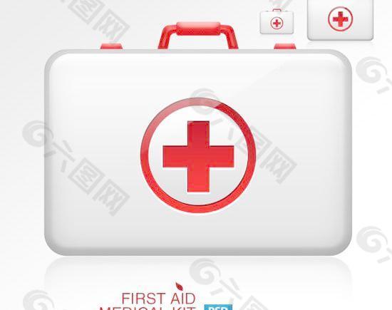红十字药箱PSD分层素材