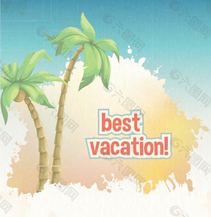 夏天旅游圖標圖片
