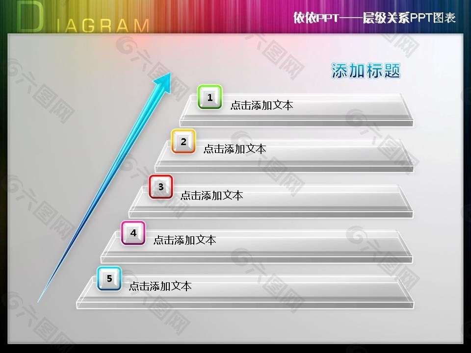 層級關系PPT圖表