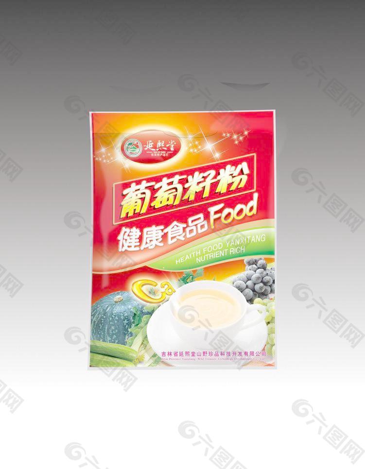 psd分層粉類包裝圖片