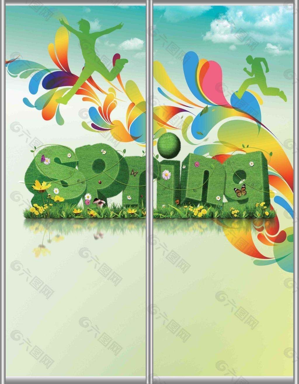 藍天白云移門