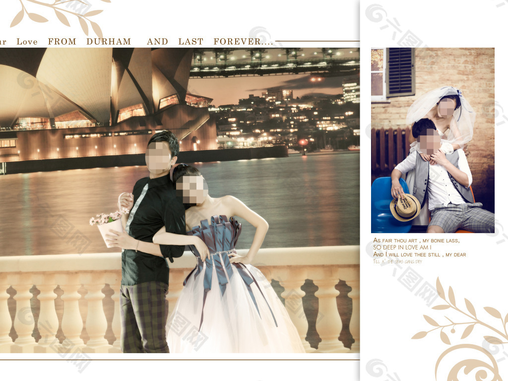 高雅灰主題風格婚紗模板