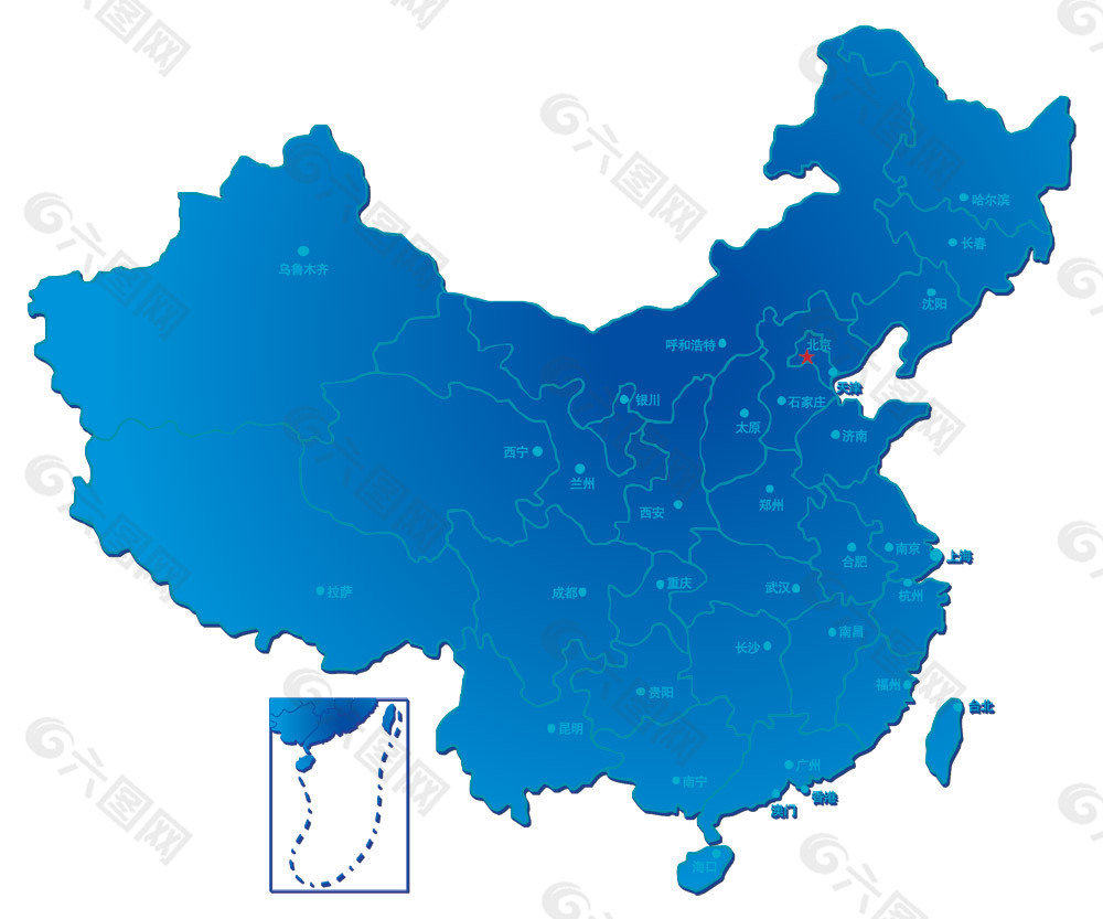 中国行政区地图