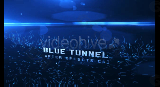 藍色絢麗特效展示視頻