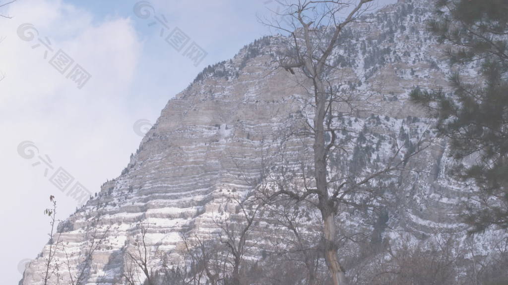 下雪的景觀在猶他州8股票的錄像