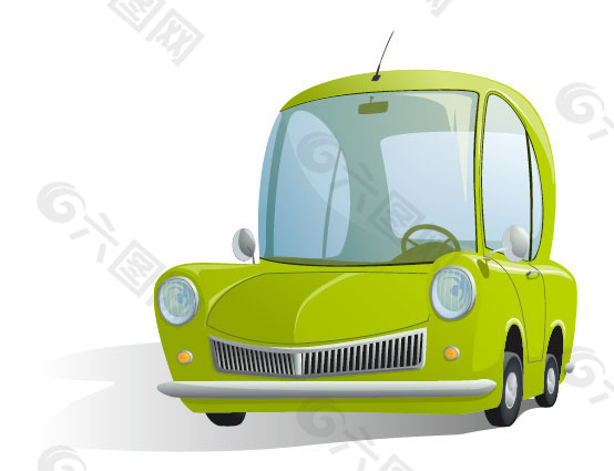 卡通車Illustrator 01矢量素材