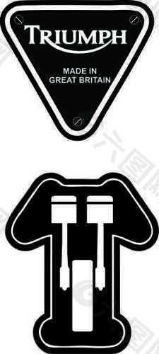凯旋摩托车logo矢量