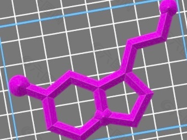 五羟色胺分子结构,该