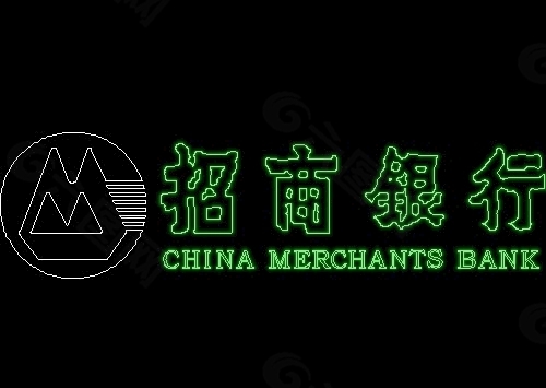 招商銀行標(biāo)志圖塊CAD飾物陳設(shè)圖紙素材