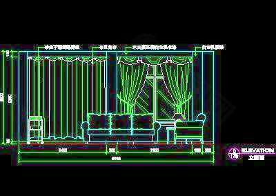 三居室實例、實用本色場景cad詳圖素材第二輯7