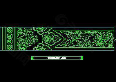 cad中式彩畫圖塊素材77