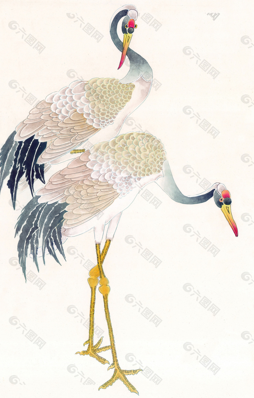 丹頂鶴花鳥