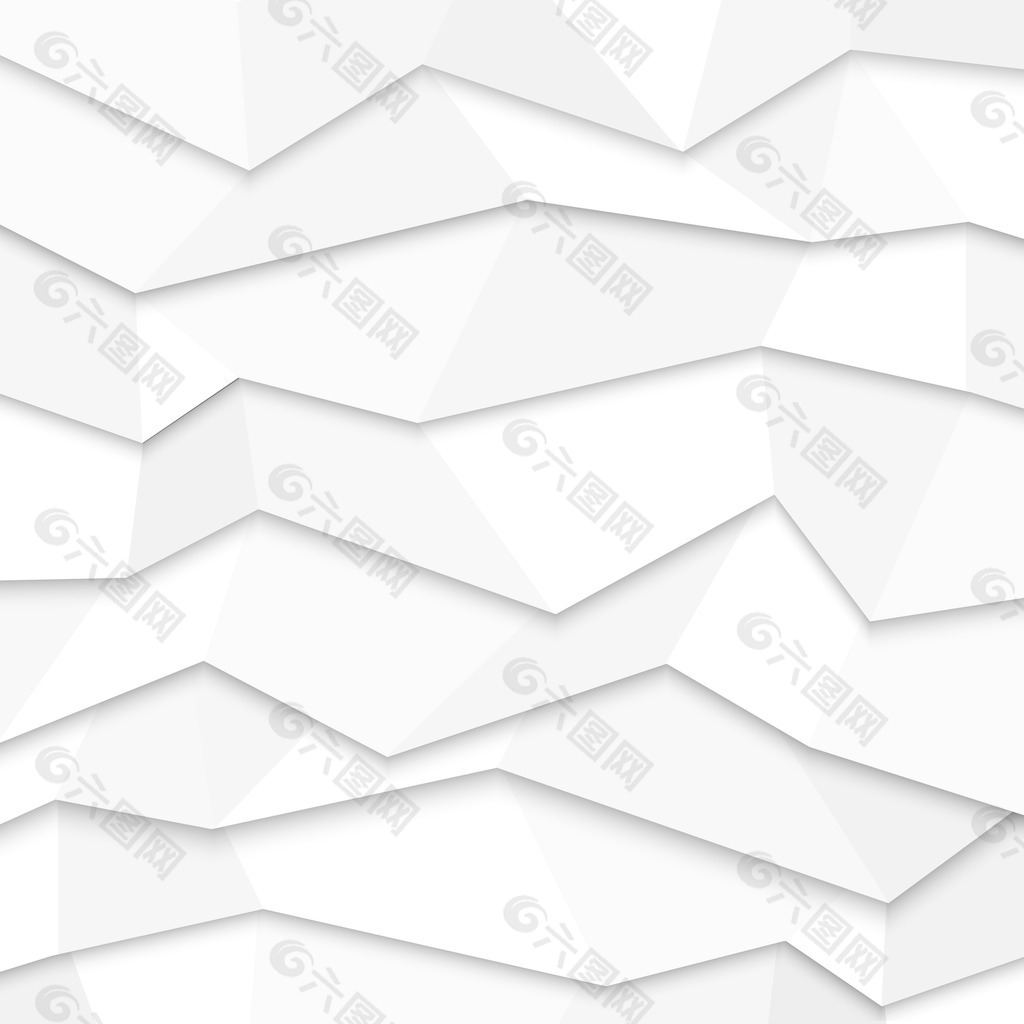 3D白皮书背景折纸样式