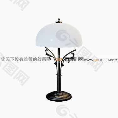3D鐵藝落地燈模型