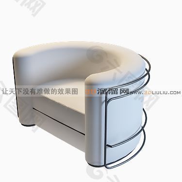 3D單人沙發模型