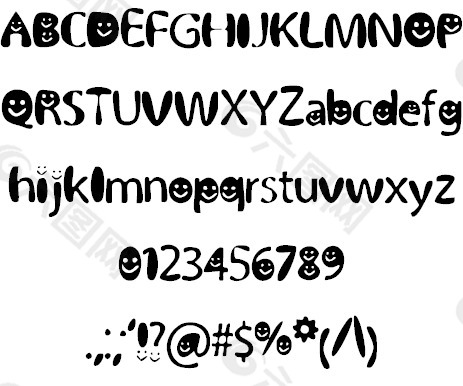 bubblysmiles字體