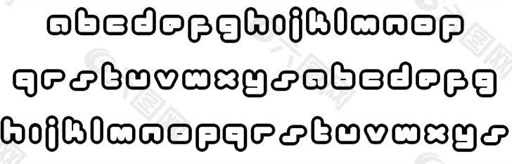 顏面射精的字體