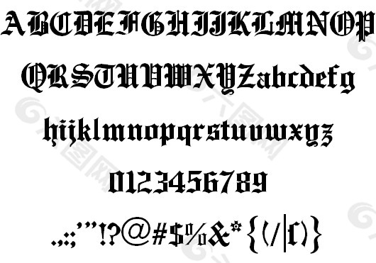 英國城鎮(zhèn)的字體
