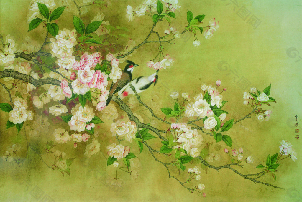 中耀國(guó)畫花鳥圖