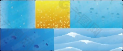 與水有關(guān)的背景矢量素材