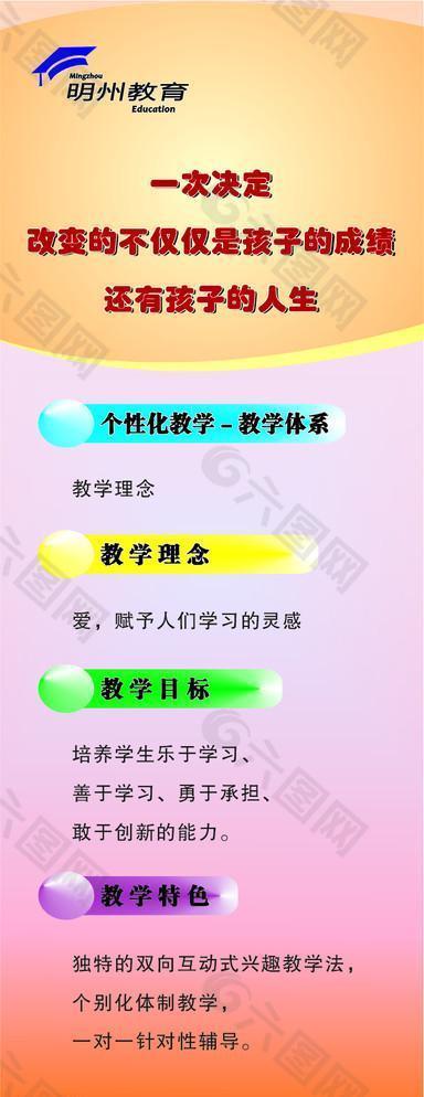 培訓(xùn)學(xué)校X展架