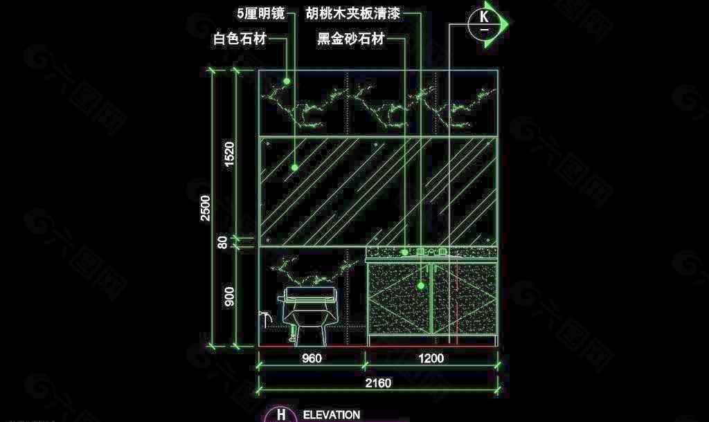 CAD別墅設計素材