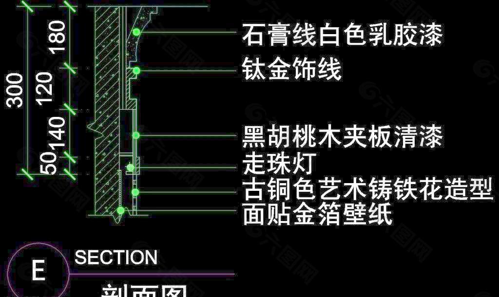 CAD別墅設計素材