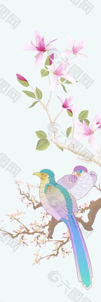 移門花鳥