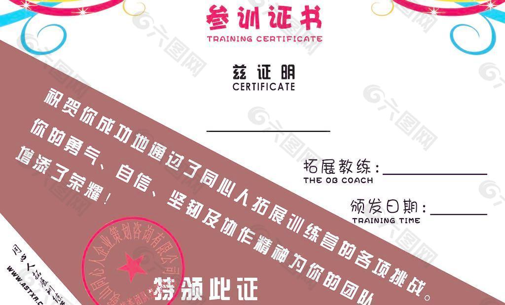 訓練證書設計