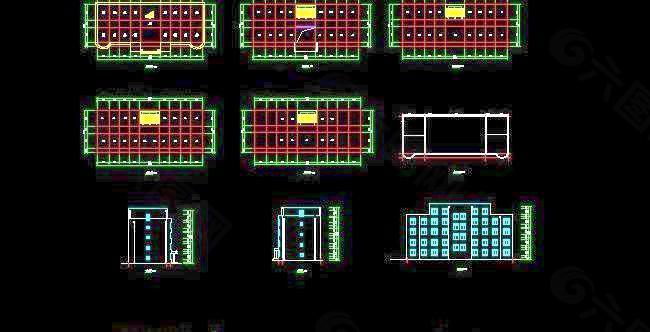 五層辦公樓建筑施工設計圖