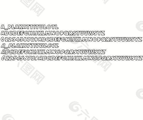 a_PlakatTitulOtl 英文字體下載
