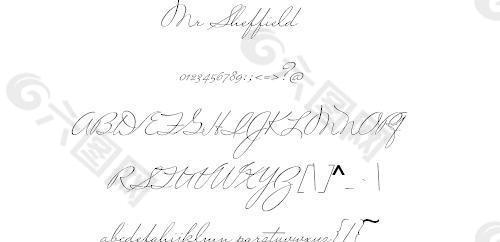 Mr Sheffield 英文字體下載