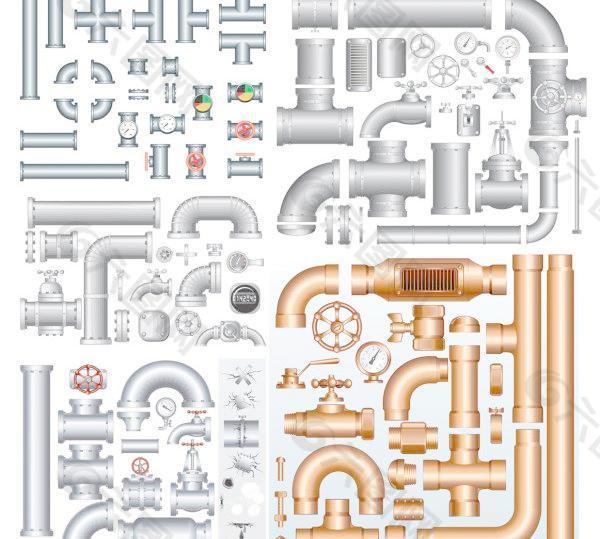 建筑管道矢量素材平面广告素材免费下载(图片编号:2284204-六图网