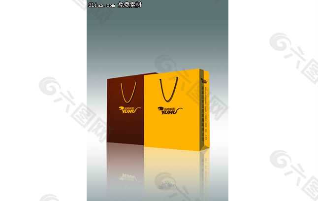 手提袋設(shè)計PSD模板