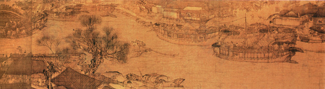 山水名畫書畫清明上河圖第四部分