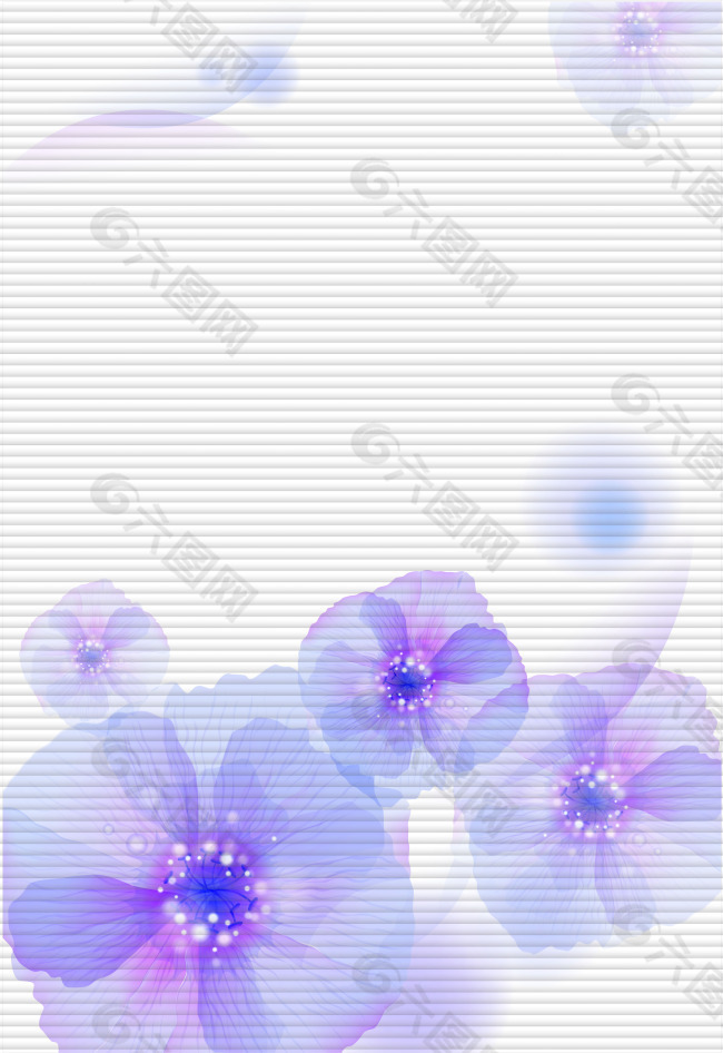 玻璃移門裝飾圖片美麗紫色花朵