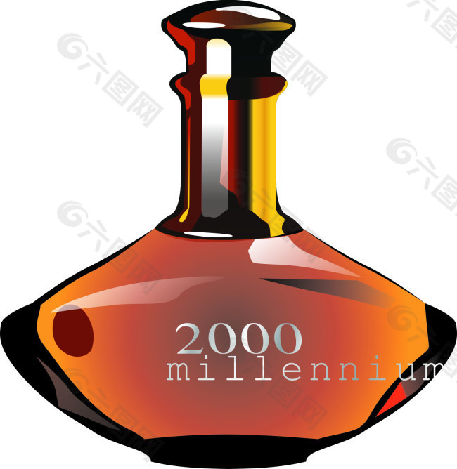 酒瓶设计元素素材免费下载(图片编号:2555577