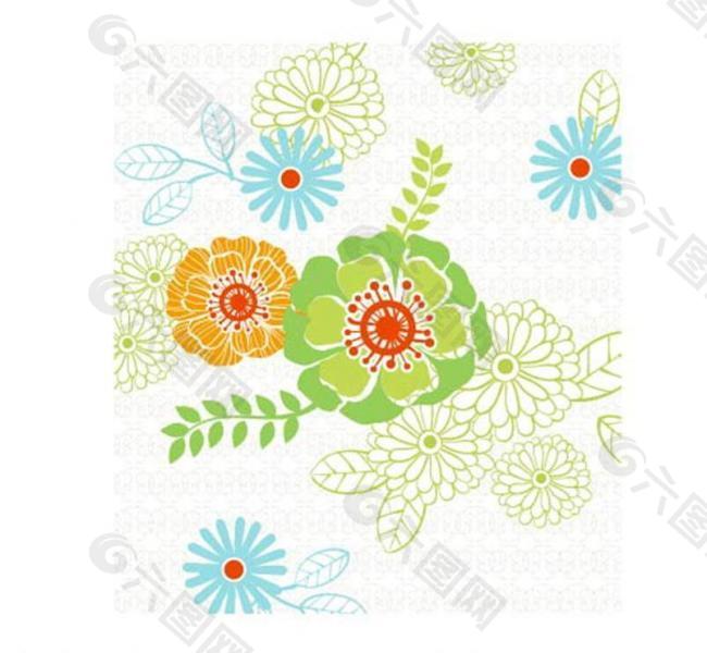 鮮花花紋圖片