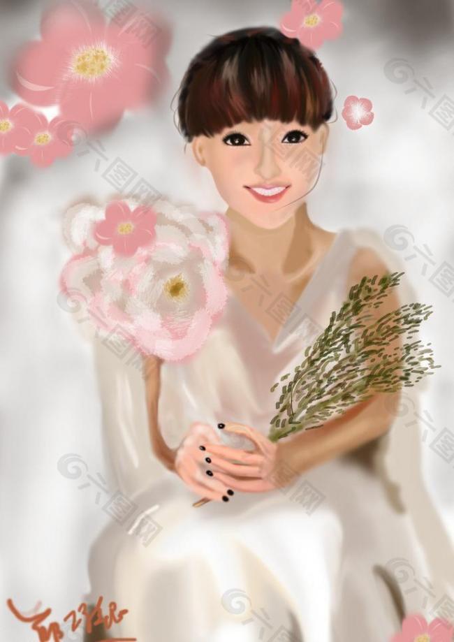 美女插畫圖片