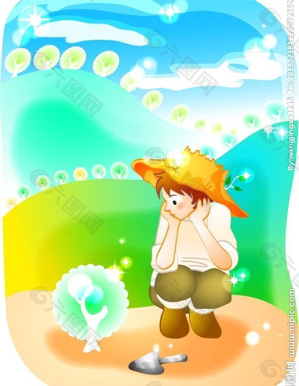 卡通兒童插畫圖片