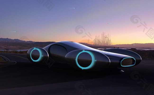 未来汽车-渲染图
