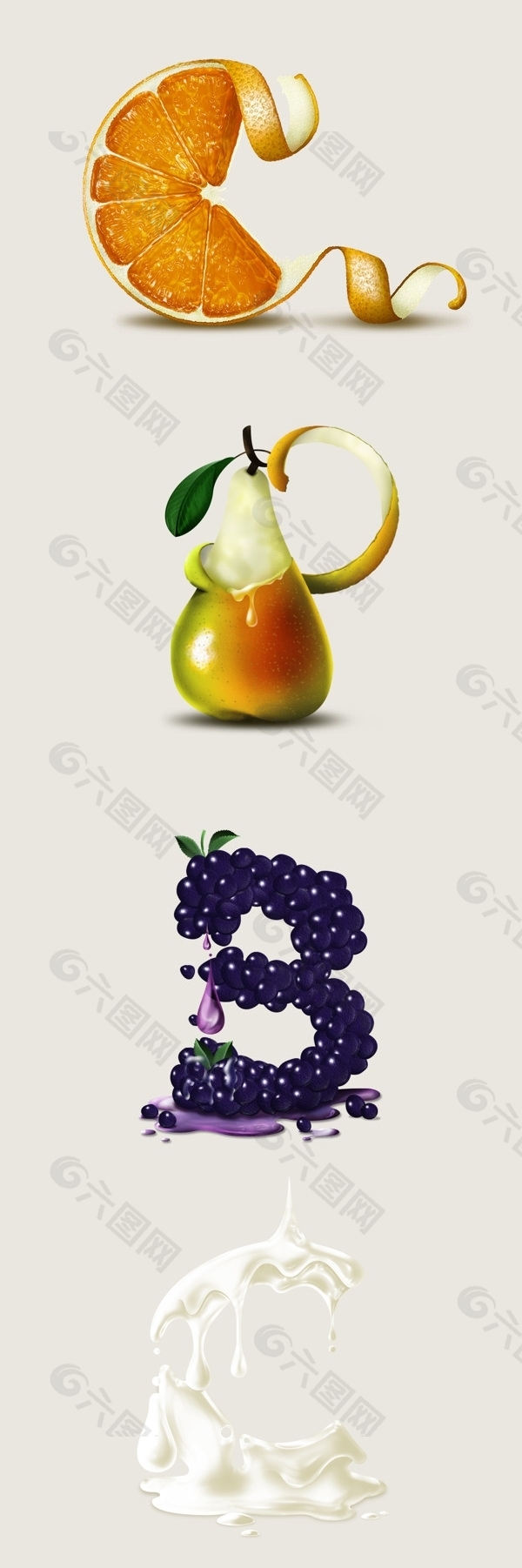 威士忌口味字母的插畫故事