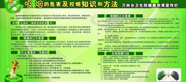 吸烟展板图片