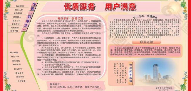 物業(yè)展板圖片