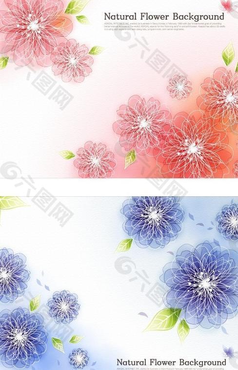 時(shí)尚花朵背景圖片