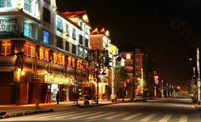 城市夜景圖片