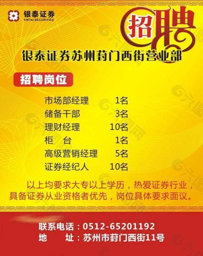 招聘海報圖片