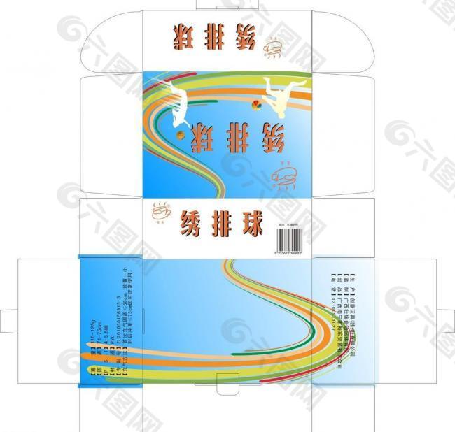 氣排球包裝盒圖片