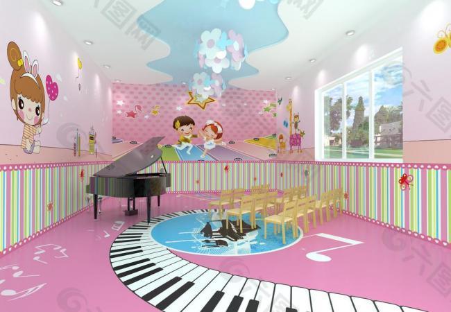 现代幼儿园音乐教室图片