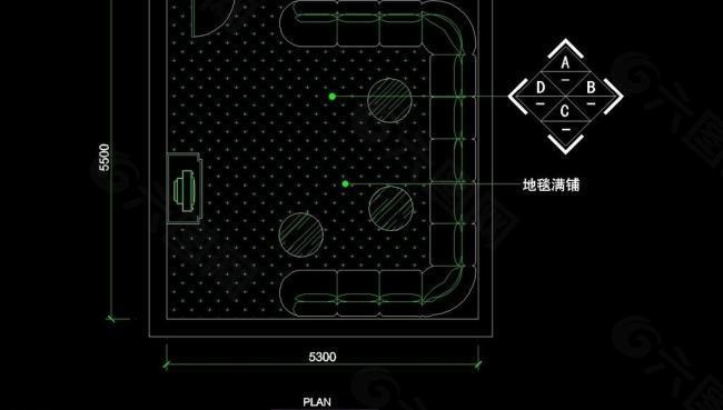 ktv包廂cad設(shè)計(jì)素材圖片